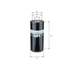 FILTRU SISTEM HIDRAULIC PRIMAR UFI 87.012.00 - Piesa auto compatibila cu mai multe marci