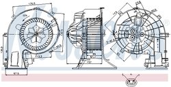 VENTILATOR HABITACLU NISSENS 87025 - Compatibil cu FIAT, OPEL, SAAB