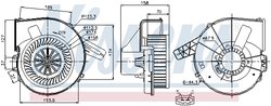 VENTILATOR HABITACLU NISSENS 87028 - Compatibil cu AUDI, SEAT, SKODA, VW