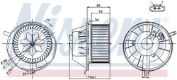 VENTILATOR HABITACLU NISSENS 87034 - Compatibil cu AUDI, SEAT, SKODA, VW