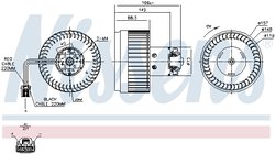 Ventilator habitaclu Nissens 87036