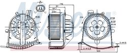 Ventilator habitaclu Nissens 87038