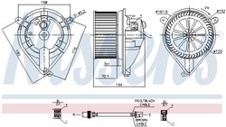 VENTILATOR HABITACLU NISSENS 87052 - Compatibil cu MERCEDES-BENZ