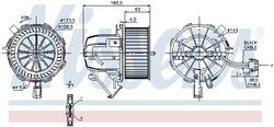 Ventilator habitaclu Nissens 87075
