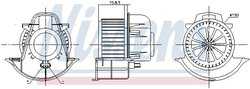 VENTILATOR HABITACLU NISSENS 87076 - Compatibil cu AUDI, PORSCHE, VW