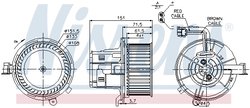 VENTILATOR HABITACLU NISSENS 87109 - Compatibil cu MERCEDES-BENZ