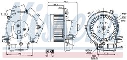 VENTILATOR HABITACLU NISSENS 87111 - Compatibil cu MERCEDES-BENZ
