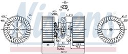 Ventilator habitaclu Nissens 87114