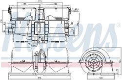 Ventilator habitaclu Nissens 87134