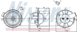 VENTILATOR HABITACLU NISSENS 87138 - Compatibil cu PEUGEOT
