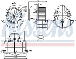 VENTILATOR HABITACLU NISSENS 87139 - Compatibil cu AUDI, PORSCHE, VW