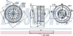 VENTILATOR HABITACLU NISSENS 87152 - Compatibil cu MERCEDES-BENZ
