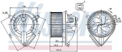 VENTILATOR HABITACLU NISSENS 87156 - Compatibil cu MERCEDES-BENZ
