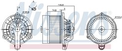 VENTILATOR HABITACLU NISSENS 87162 - Compatibil cu FORD