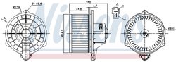 VENTILATOR HABITACLU NISSENS 87161 - Compatibil cu FORD, MAZDA