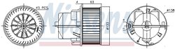 VENTILATOR HABITACLU NISSENS 87223 - Compatibil cu LAND ROVER, VOLVO
