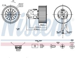 Ventilator habitaclu Nissens 87240