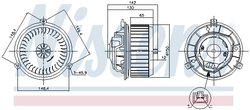 Ventilator habitaclu Nissens 87249