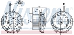 VENTILATOR HABITACLU NISSENS 87256 - Compatibil cu AUDI, CUPRA, MAN, SEAT, SKODA, VW