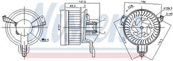 VENTILATOR HABITACLU NISSENS 87259 - Compatibil cu CITROEN, PEUGEOT