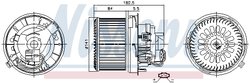 VENTILATOR HABITACLU NISSENS 87261 - Compatibil cu CITROEN, PEUGEOT, TOYOTA