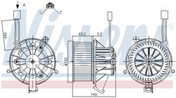 Ventilator habitaclu Nissens 87264