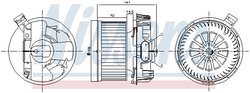VENTILATOR HABITACLU NISSENS 87267 - Compatibil cu DACIA, LADA, RENAULT