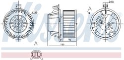 VENTILATOR HABITACLU NISSENS 87269 - Compatibil cu DACIA, LADA, RENAULT