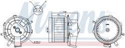 VENTILATOR HABITACLU NISSENS 87292 - Compatibil cu CITROEN, FIAT, OPEL, PEUGEOT, VAUXHALL