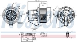 VENTILATOR HABITACLU NISSENS 87294 - Compatibil cu CITROEN, DS