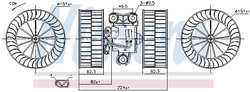 VENTILATOR HABITACLU NISSENS 87340 - Compatibil cu MERCEDES-BENZ