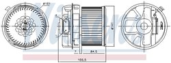 VENTILATOR HABITACLU NISSENS 87351 - Compatibil cu CITROEN, PEUGEOT, TOYOTA