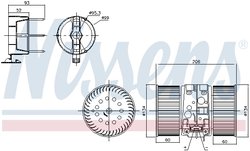 VENTILATOR HABITACLU NISSENS 87356 - Compatibil cu RENAULT