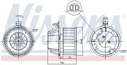 VENTILATOR HABITACLU NISSENS 87384 - Compatibil cu NISSAN