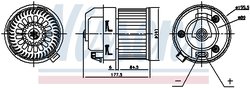 Ventilator habitaclu Nissens 87399