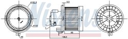 Ventilator habitaclu Nissens 87415