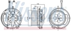 VENTILATOR HABITACLU NISSENS 87425 - Compatibil cu AUDI, CUPRA, SEAT, SKODA, VW