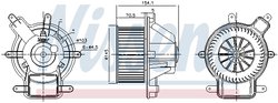 Ventilator habitaclu Nissens 87464