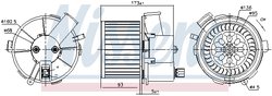 VENTILATOR HABITACLU NISSENS 87482 - Compatibil cu PEUGEOT