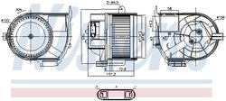 Ventilator habitaclu Nissens 87487
