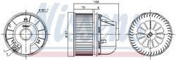 Ventilator habitaclu Nissens 87490