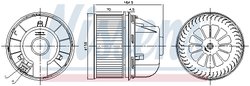 Ventilator habitaclu Nissens 87492