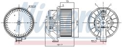 Ventilator habitaclu Nissens 87493