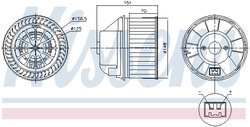 Ventilator habitaclu Nissens 87496