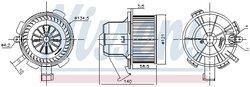 VENTILATOR HABITACLU NISSENS 87503 - Compatibil cu DACIA, RENAULT