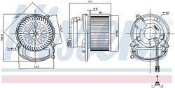 VENTILATOR HABITACLU NISSENS 87504 - Compatibil cu RENAULT