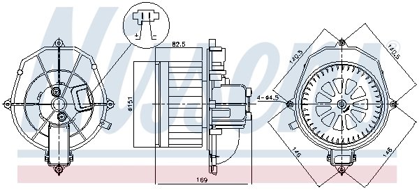 Ventilator habitaclu Nissens 87518