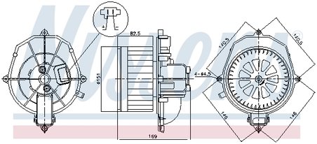 Ventilator habitaclu Nissens 87518