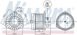 Ventilator habitaclu Nissens 87531