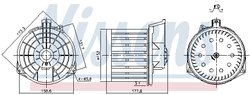 Ventilator habitaclu Nissens 87549